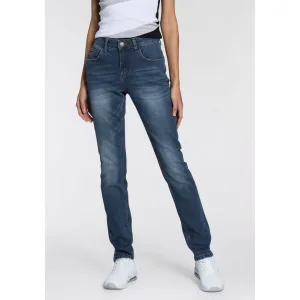 KangaROOS Relax fit jeans RELAX-FIT HIGH WAIST enkelvrije snit, omrolbare broekspijpen