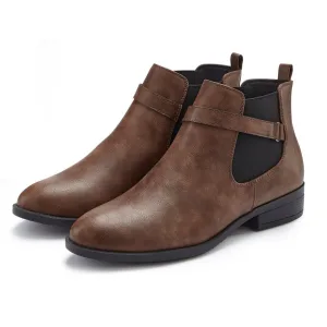 Vivance Chelsea-boots met stretch inzet, enkellaarsjes, enkellaarsjes vegan