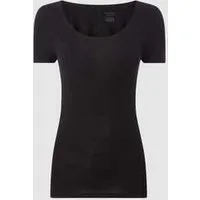 Schiesser Personal fit T-shirt van mix van katoen en elastaan