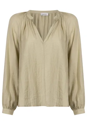 Aaiko Blouse Alanza Shine Groen dames