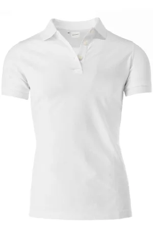 OLYMP Casual Dames Poloshirt wit, Effen