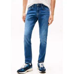 TOMMY JEANS Slim fit jeans SCANTON SLIM met gestempeld logo