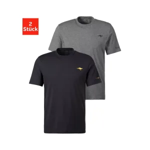 KangaROOS T-shirt met kangaroos-print op borsthoogte (Set van 2)