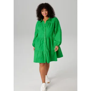 Aniston PLUS Lange tuniek in effen kleuren of met citroenprint – nieuwe collectie