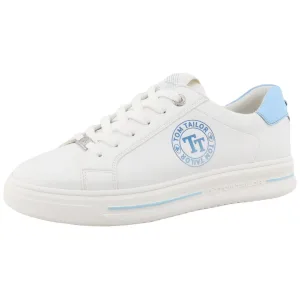 NU 20% KORTING: Tom Tailor Plateausneakers , lage schoen, vrijetijdsschoen, veterschoen, contrastafwerking op de hiel