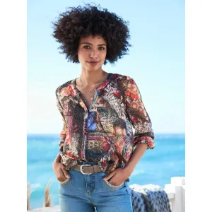 heine Gedessineerde blouse