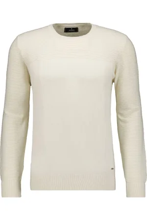 RAGMAN Gebreide trui ronde halsecru, Effen