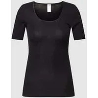 Schiesser T-shirt met ronde hals, model ‘LUXURY’