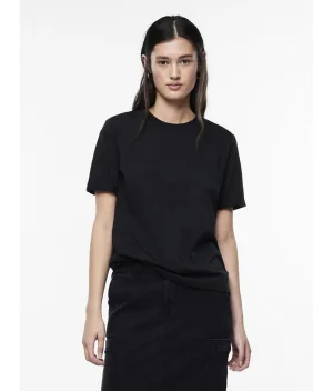 pieces Shirt met ronde hals PCRIA SS FOLD UP SOLID TEE NOOS BC