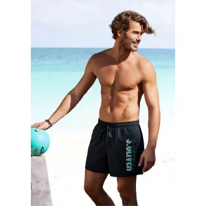 s.Oliver RED LABEL Beachwear Zwemshort met logoprint opzij