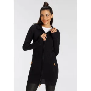 KangaROOS Capuchonvest in flatterende lange vorm