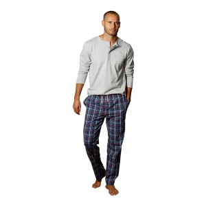 s.Oliver RED LABEL Beachwear Pyjama in een lang model met knoopsluiting (2-delig, 1 stuk)