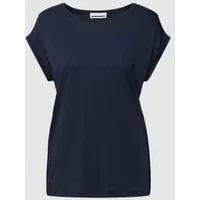 ARMEDANGELS T-shirt met geribde ronde hals, model ‘JILAANA’