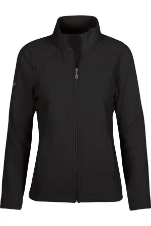 TRIGEMA Dames fleece jas zwart, Effen