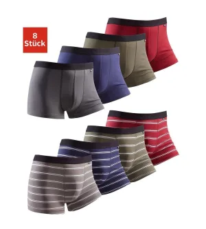 Buffalo Boxershort voor heren met contrastkleurig weefband (set, 8 stuks)