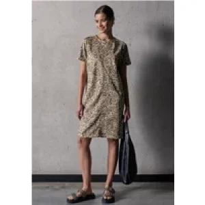 Street One Studio Dames Velours jurk met leoprint in Bruin