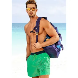 KangaROOS Zwemshort Adams met groot logo-opschrift