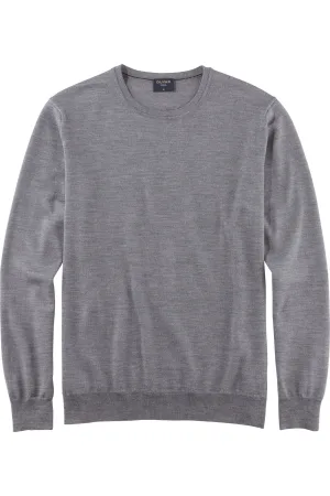 OLYMP Casual Trui ronde hals zilvergrijs, Effen