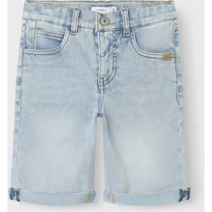 Name It Zomer jeans short jongens licht bleached denim nkmtheo