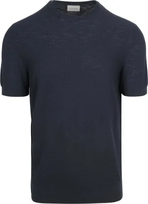 Suitable Piqué T-shirt Linnen Navy
