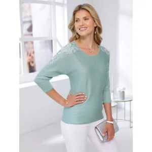 Classic Basics Trui met vleermuismouwen Trui