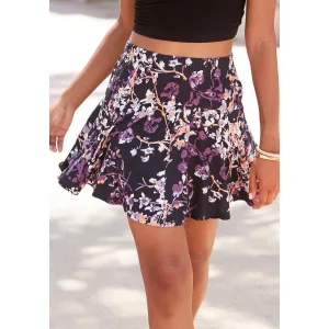 Vivance Broekrok met bloemenprint, skort, rok (skirt) inclusief broek (short)