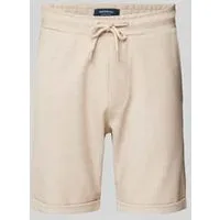 MCNEAL Regular fit sweatshorts met structuurmotief