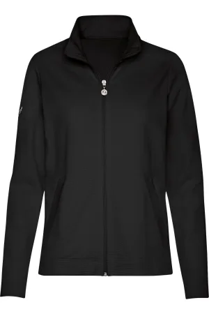 TRIGEMA Dames Hybride Jas zwart, Effen