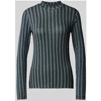 Tom Tailor Shaped fit shirt met lange mouwen van viscosemix met all-over motief