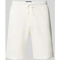 MCNEAL Korte regular fit broek met structuurmotief