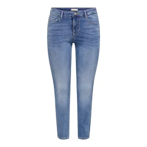 JDY Skinny fit jeans JDYFINA MW SKINNY ANK JNS MB NOOS DNM