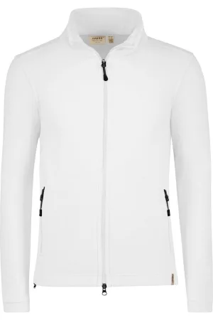 HAKRO Function Fleece jas wit, Effen