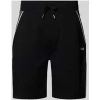 Boss Sweatshorts met labelstitching
