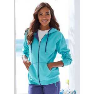 KangaROOS Sweatvest met contrasterende details, loungewear