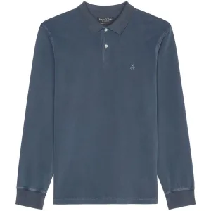 Marc O’Polo Poloshirt met lange mouwen in washed-look