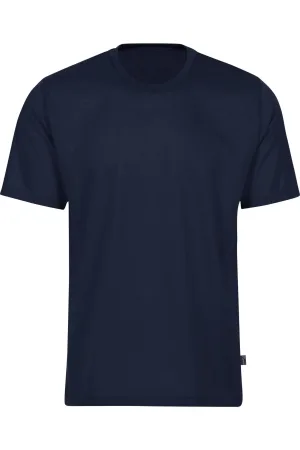TRIGEMA T-Shirt ronde hals Marine, Effen