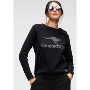 KangaROOS Sweatshirt Lange mouwen, figuurvolgende snit, met print, ronde hals
