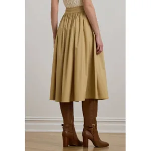 Lauren Ralph Lauren midi rok zand