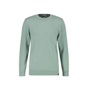 America Today gemÃªleerde trui van katoen soft green