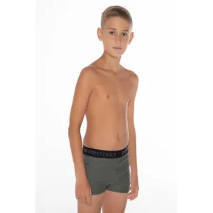 Protest zwemboxer SEAN JR legergroen