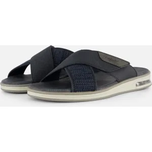 Rieker Rieker Slippers blauw Imitatieleer