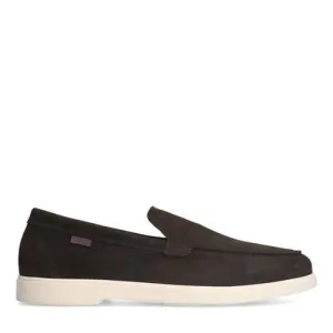 Manfield suède loafers bruin
