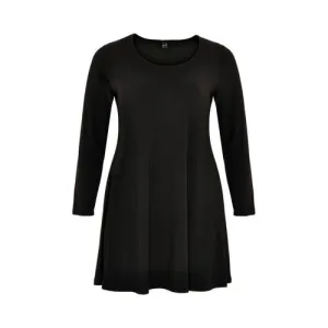 YOEK longsleeve tuniek van travelstof DOLCE zwart