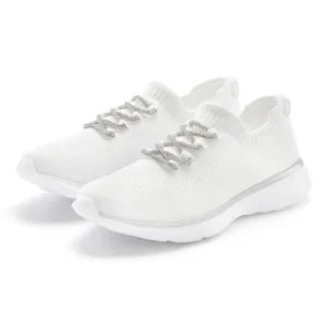 Lascana Sneakers met modieuze glinsterende veters vegan