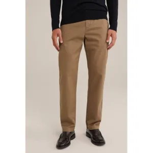WE Fundamentals regular fit chino lichtbruin