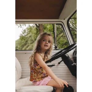 Looxs Revolution Krinkel top retro vibes voor meisjes in de kleur