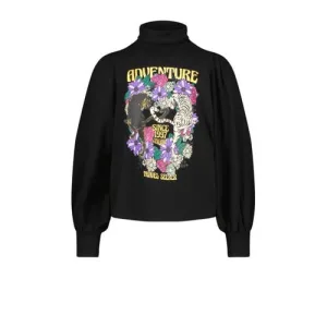 Vingino top Jonny met printopdruk zwart