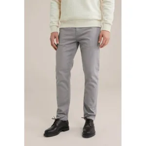WE Fashion slim chino grijs