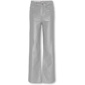 Only Kogjuicy wide metal coated zilverkleurig