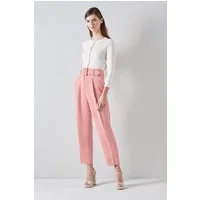 LK Bennett Tabitha Crepe Straight Jeans  Rose